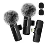 Microphones NEW Wireless Lavalier Microphone Audio Video Recording Mini Mic For iPhone Android Laptop Live Gaming Mobile Phone Microphone 240408