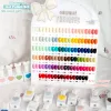 Gel Eleanuos 58color sweet love macarone 15ml one color nail gel set semi permanent UVLED varnish led pure color nail gel art design