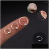 Orecchini per borchie Sterling Sier 925 per anelli del naso da donna Piercing Piercing originale di consegna di gocce di gioielli reali Otafc