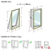 Maschinen Airlock -Fensterdichtung für tragbare Klimaanlagen, 400 cm flexible Stoffverdichtung Scheibenfensterdichtung mit Reißverschluss und Klebstoff schnell