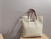 Stume da spalla da design vintage Borsa da viaggio da donna Borsa da viaggio Vecchio Floro Bagna stampata Stampato Borsa Oro Casual Gold Sagna Made di paglia