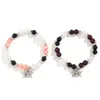 Produits de vente à chaud bijoux Halloween Spider Pendant Bracelet Set Elastic Elastic Agate Agate Artisan