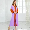 Ethnic Clothing Eid Mubarak Djellaba Moroccan Hooded Abaya Women Diamonds Kaftan Muslim Maxi Dress Islamic Jalabiya Arab Party Robe Caftan