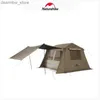 Zelte und Schutzhütten NatureHike Village 6.0 Ridge Titanium Schwarz Gummi Schnelles Eröffnungszelt Outdoor Camping Camping Baldachin Regenfisch und wasserdichtes Kabinenzelt L48