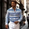 Camicia casual estiva nera e rossa a strisce a strisce lunghe abbigliamento per vacanza quotidiano alla moda comodo 240326