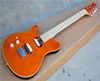 Guitarra elétrica de canhota laranja de fábrica com nuvens bordo veneerhh pickupschrome hardwares22 fretscan ser personalizado1628481