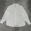 Blans de bureau pour femmes chemises à revers brodées classiques chemises lâches simples t-shirts