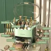 Opbergdozen Dustbestendige make-up make-up organisator doos met deksel en laden grote capaciteit cosmetische sieraden voor slaapkamer ijdelheid