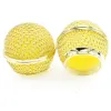 Microphones New Replacement Gold Plated Mesh Ball Head Mesh Microphone Grille for SM 58 BETA58 Golden Plated 10PCS