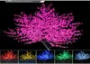 Utomhus LED Artificial Cherry Blossom Tree Light Christmas Lamp 864pcs glödlampor 18m höjd Rainproof Fairy Garden Decor3713429