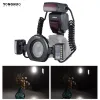 Accesorios Yongnuo YN24EX Flash SpeedLite 5600K con cabezales de flash de 2 piezas y anillos de adaptador 4pcs para Canon EOS 1DX 5D3 6D 7D 70D 80D Cámaras