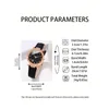 Polshorloges 6pcs/set dames glanzende strass quartz horloge met analoge PU lederen pols en armbanden - perfect cadeau voor moeder