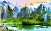 Wallpapers Custom Po Wallpaper For Walls 3 D Rural Mural Alpine Flowing Forest HD TV Background Wall Oil Painting Style Paper