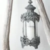 Kaarsenhouders vintage Europese houder Hand Romantisch hangende kampeercamping Outdoor Lantern Nightlight Kerosine Portavelas Home Decorations