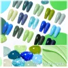 Kits ensemble de vernis à ongles mtssii 16/25 / 60pcs gel de couleur verte bleu semi-permanent trempage uv LED Vanish avec ensemble de manucure de lampe à ongles