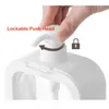 液体石鹸ディスペンサー透明な詰め替え可能なポンプ空のボトルシャンプーシャワーローションハンドボトル用のプレス付き
