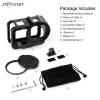 Cameras SOONSUN Aluminum Cage for GoPro Hero 11 10 9 Black Metal Protective Frame Mount Case with UV Lens Filter for GoPro 9 10 11Camera