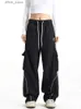 Dżinsy damskie JMPRS American Retro Y2K CARGO PTNTS Women HARAJUKU GORMASY HIP HOP PROSTY POPIS BF Autumn Strtwear Casual Vintage Pant Y240408