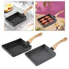 Pans Tamagoyaki fried Chicken rolls Japanese sushi with preshrunk handle square frying pan with new angle Japanese fried egg panL2403