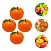 Party Decoration 4 Pcs Artificial Plants Fruit Ornaments Oranges Fake Desktop Simulation Models Pography Props With Leaves