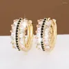 Dangle Earrings Korean Style Women With Zircon Gemstone 925 Silver Jewelry For Wedding Engagement Bridal Party Gift Ornament Wholesale