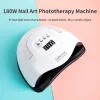 Torktor Sun X7 Max Nail Dryer Manicure Nail UV Lamp 57LED LAMP med låg värmeläge Smart sensor Nagelkonstsalong för nagelgel torklampor