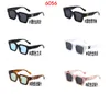 Lüks marka erkek güneş gözlüğü tasarımcısı güneş gözlüğü kadın 6056 yeni güneş gözlüğü kare retro sokak fotoğraf gözlükleri UV koruma büyük çerçeve güneş gözlüğü renk karışımı