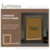 Frames Gluging PO Frame Picture Home Affichage simple DÉCORT DE TABLE DÉCORT DE BURANT 3D CRÉATIVE DE BOIS LUIR 3D