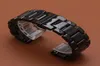 Promotion Nouveau Remplacer Band de montre 22 mm Brangles noirs en céramique pour Samsung Gear S3 Classic Butterfly Budles Montres Belts Bracelets2702013541
