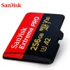 Cards Extreme Pro SanDisk256G 128GB 64GB 32GBmicroSDHC SDXC UHSI Memory Card micro SD Card TF Card 170MB/s Class10 U3 With SD Adapter