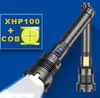 LED -Torch XHP100 leistungsstarke Taschenlampe 18650 XHP90 Jagdtaktische Taschenlampe USB wiederaufladbares Blitzlicht LED XHP70 TOMPER LACK 217332864