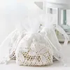 Gift Wrap Premium Bag With White Leaf Lace Perfect For Jewelry And Accessories Candy Packaging Wedding Baby Shower10 14cm