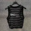 Luxury Black Vests Designer Women Tanks Summer Sleeveless Singlets Brand Letter Jumpers Knits Tank Tops