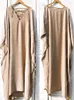 Elegant Gold Long Kaftan Beach Cover Up Sexy Deep V-Neck Summer Dress Plus Size Vrouwen Kleding Draai Swim Suit Q877