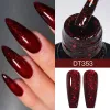 Os kits se reúnem em 8/15pcs Gel Achin Set Set Red White Glitter Semi Permanente de Manicure do Kit de Gel UV Manicure