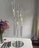 Vente chaude en acrylique ou en verre candélabre Candelabra table centrales pour la décoration d'événements de mariage mariage