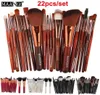 MAMANY BRAND Professional 22pcs kosmetyczne szczotki do makijażu Zestaw Blusher Speakadow Proszek pędzel podkład do brwi do makijażu makijażu 5752926