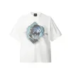 2024 High Street Print T-shirt Men Femmes Vintage Black White Tee Tops T-shirts surdimensionnés avec étiquettes