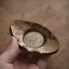 Vassoi di tè puro rame piccolo tazzetto tasso vassoio fatto a mano giapponese antiskid calore isolamento accessori antichi