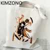 Einkaufstaschen Haikyuu Bag Jute Eco Bolso Totes Bolsas de Tela Baumwollschnur wiederverwendbarer Ecobag Grab