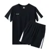 Nieuw sportpak Mens Summer Sportswear korte mouwen T-shirt Fitness Running Quick Drying Ball UDQZ