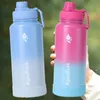 32 oz grote capaciteit thermo fles 1000 ml roestvrij staal thermisch water draagbare vacuüm mok thermos geïsoleerd cup tumbler 240402
