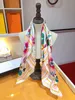 Designer sjaal zijden sjaal hoofd sjaal voor vrouwen zomer luxueuze sjaal high -end klassieke letterpatroon ontwerper sjaaljaals geschenk gemakkelijk te matchen soft touch 90*90 cm