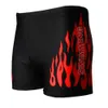 Men Swimwear Swimsuit Mens Swim Shorts Bathing Suit Swimming Pool Trunks Beach Briefs Flame Boxer Badpak maillot de bain homme 240402