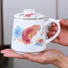 Mugs Ceramic Chinese Style Teacups Drinkware Tea Cup Set Coffee Cups 400ml I155