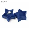 Velvet Jewelry Box Gift Box Container Wedding Star Ring Box Ring Accse Earrings Holder for Jewelry Display Packaging 240314