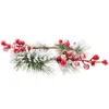 Decorative Flowers Artificial Garland Christmas Decor Nordic Chrismas Rings Plastic Xmas Wreaths Ornament