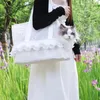 Cat Carriers Lace Flower Elegant Pet Bag Light Breathable Summer Out Portable Shoulder Teddy Small Dog Backpack