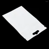 Storage Bags 200Pcs Small 7 10cm Blue / Clear Self Seal Zipper Plastic Package Bag Jewelry Packaging Pouches W/ Hang Hole