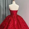 Baljurk prinses Quinceanera jurken pailletten veter strapless zoet 16 prinses feest verjaardagsvestidos de 15 anos q02